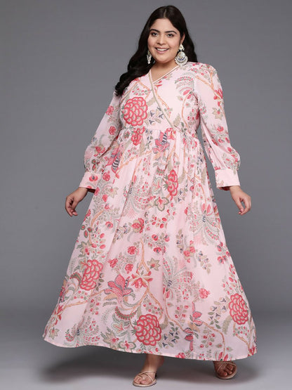 Ahalyaa Women's Traditional wear Ethnic Dress - Pink