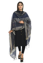Mominos Fashion Moeza Handloom Cotton Navy Blue Dupatta