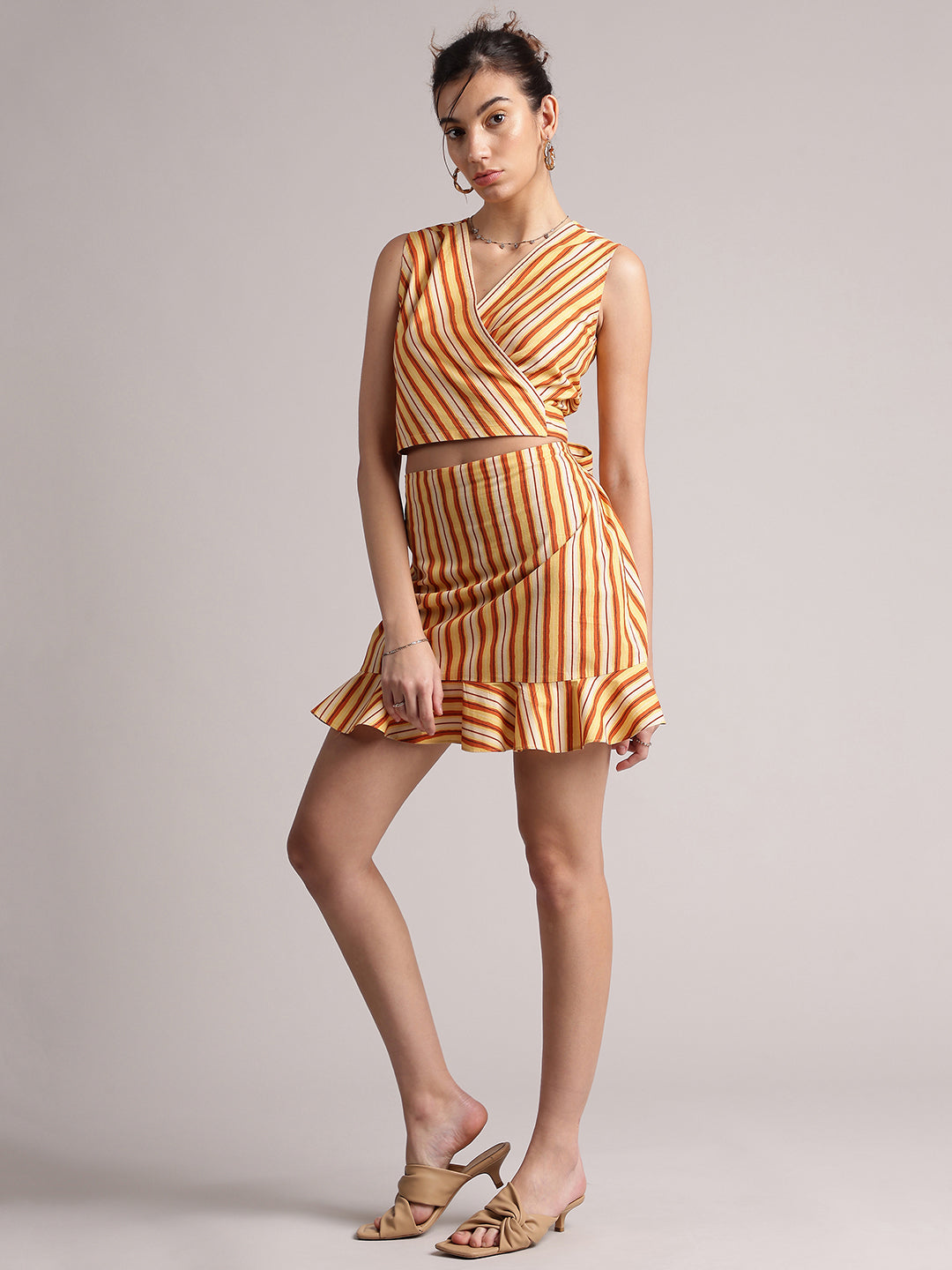 Zaccai Women's Multi Poplin Striped Co-Ords