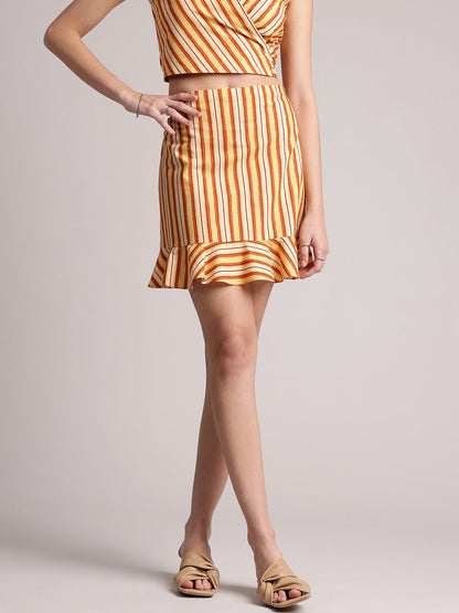 Zaccai Women's Multi Poplin Striped Co-Ords