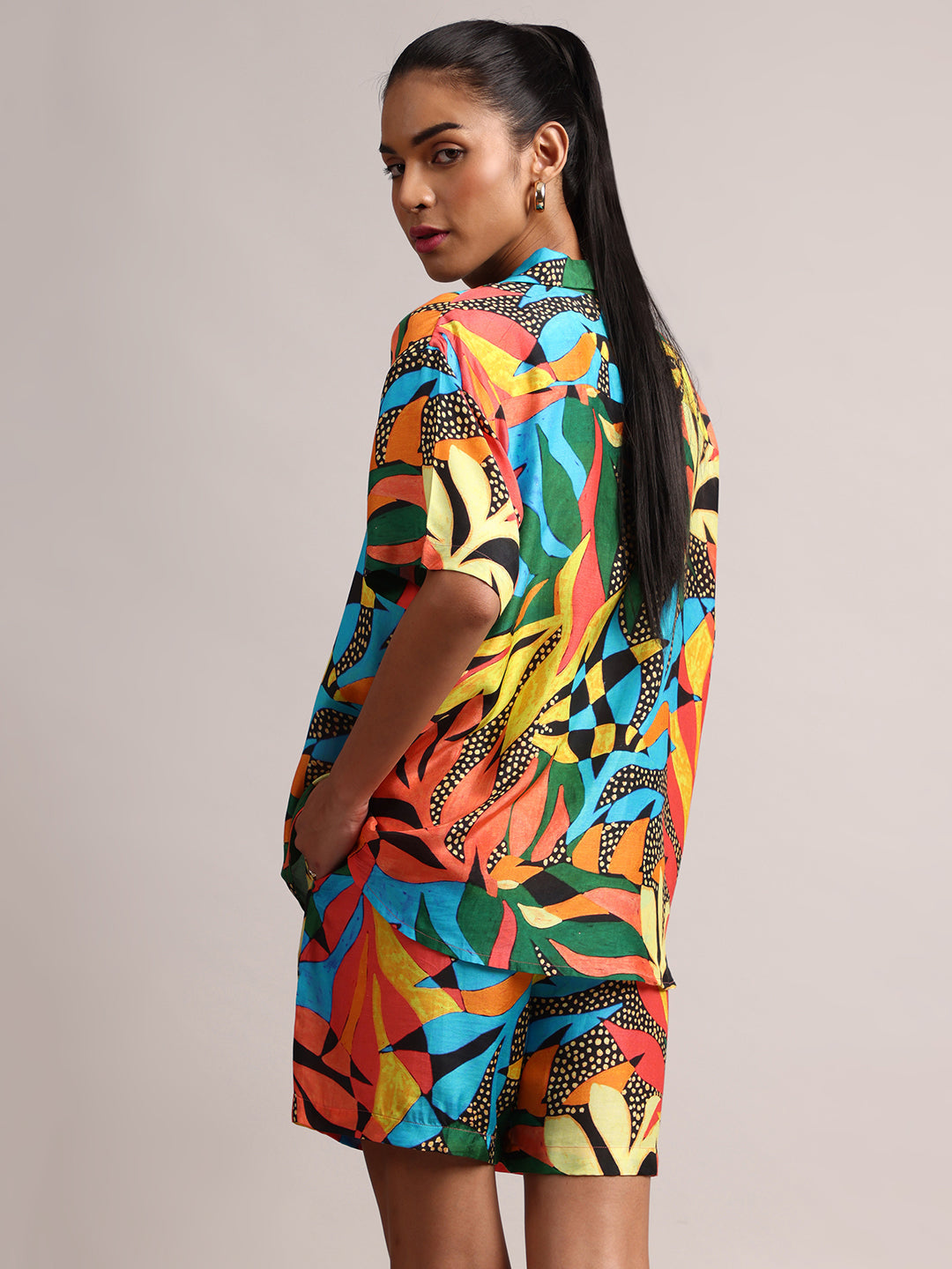 Zaccai Women's Multi Muslin Tropical Co-Ords