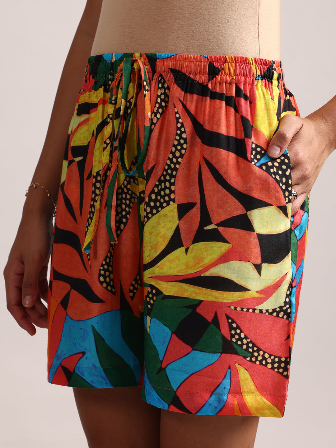 Zaccai Women's Multi Muslin Tropical Co-Ords