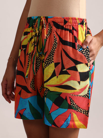 Zaccai Women's Multi Muslin Tropical Co-Ords