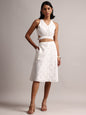 Zaccai Women's White Cambric Schiffli Co-Ords