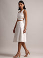 Zaccai Women's White Cambric Schiffli Co-Ords