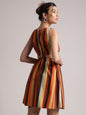 Zaccai Women's Multi Poplin Striped Dress