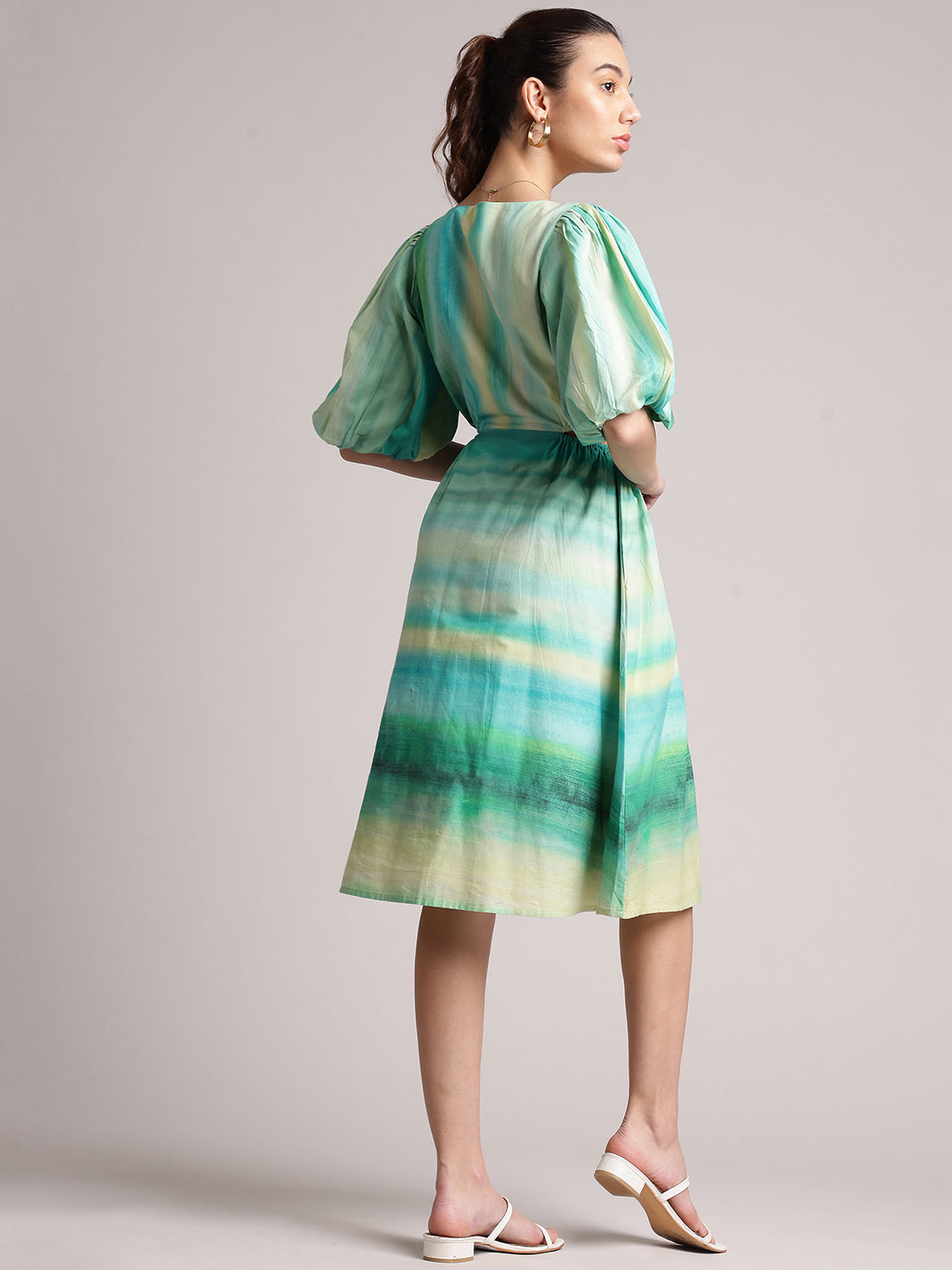 Zaccai Women's Multi Cambric Abstract Dress