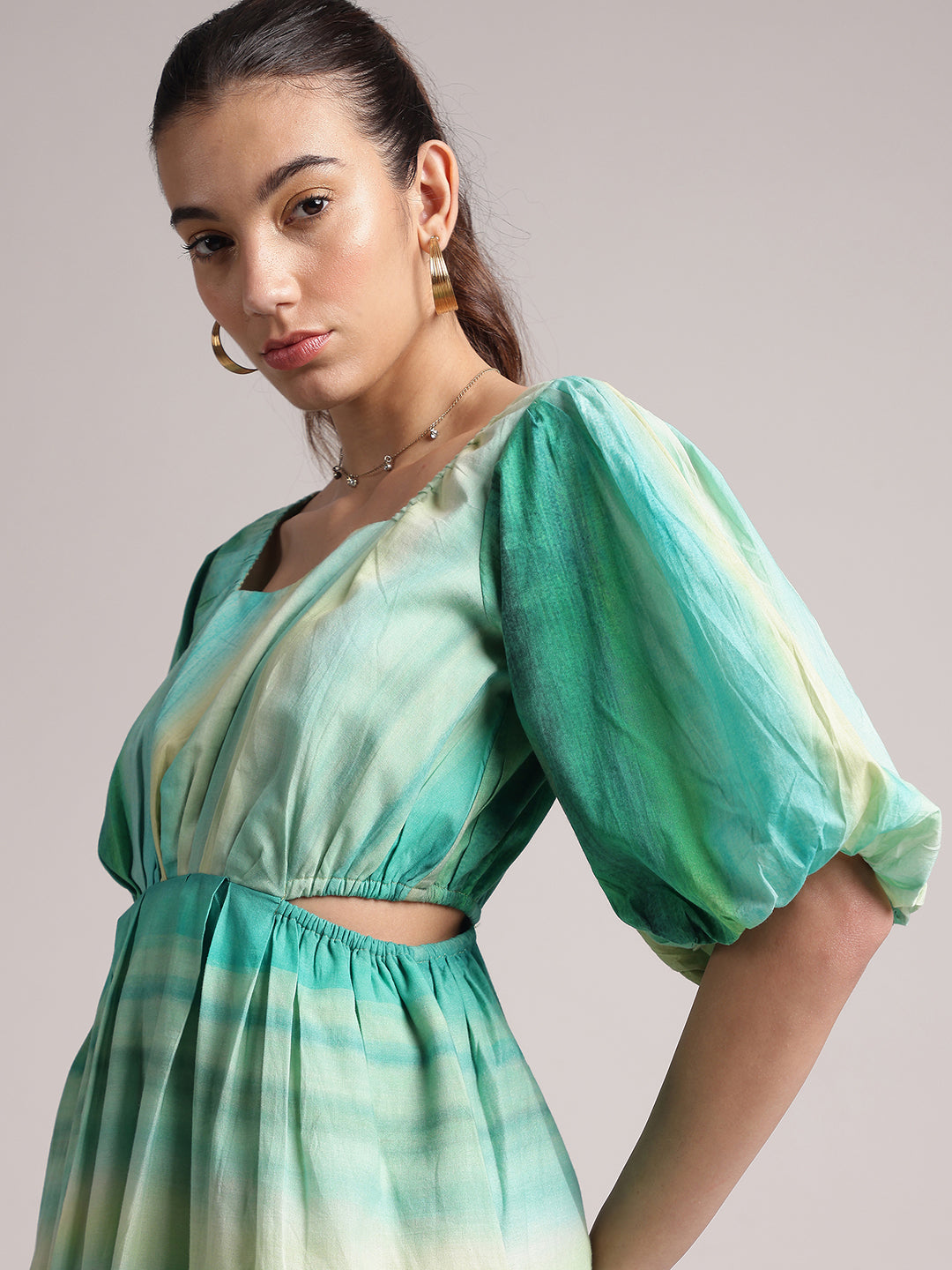 Zaccai Women's Multi Cambric Abstract Dress