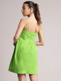 Zaccai Women's Lime Cambric Solid Dress