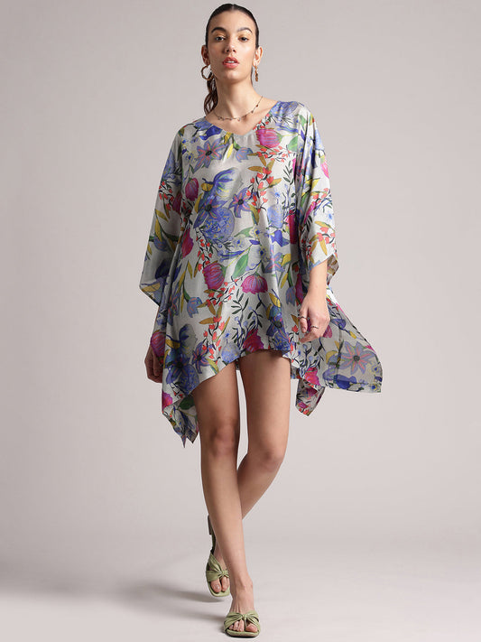 Zaccai Women's White Muslin Tropical Dress
