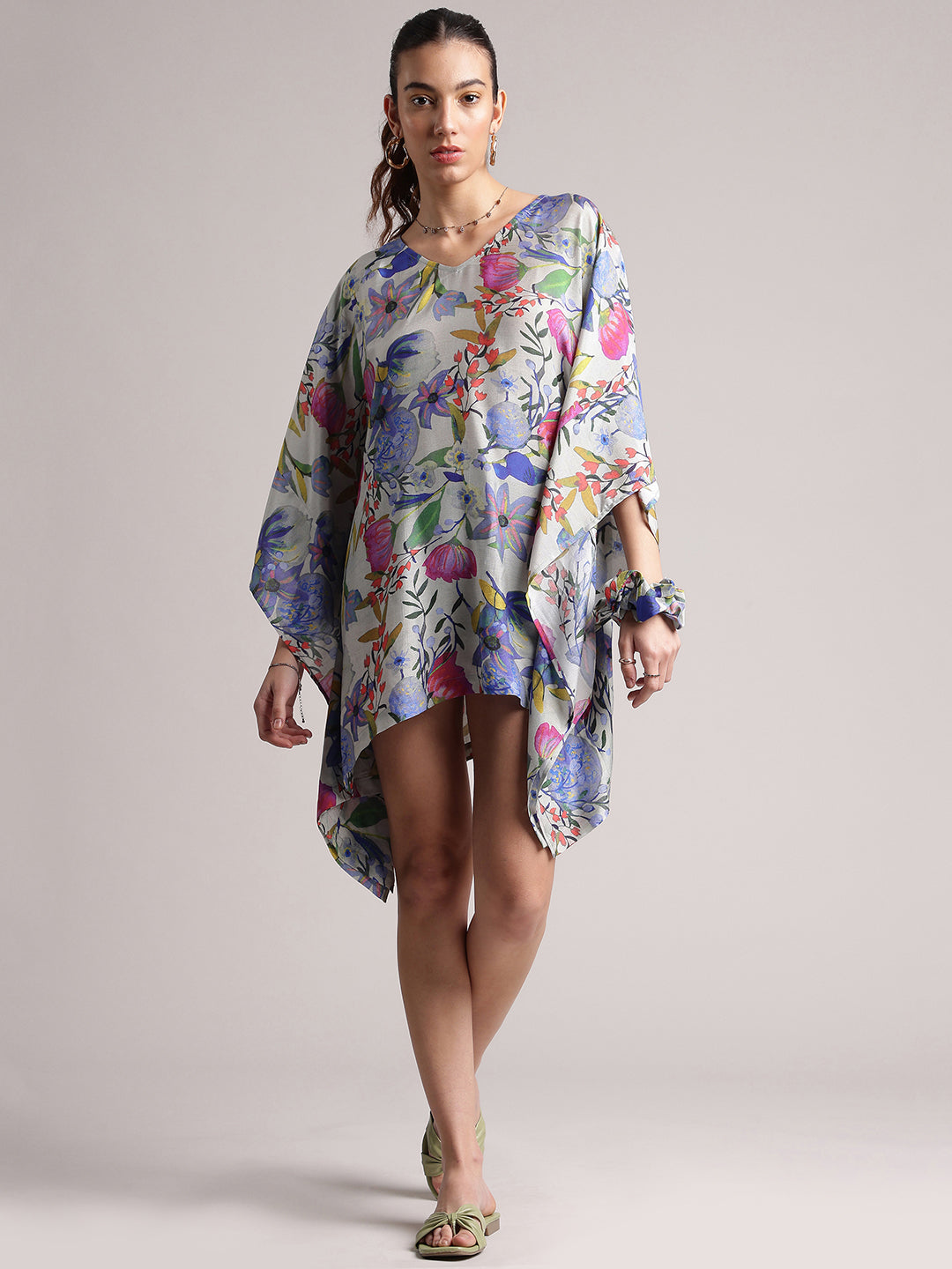 Zaccai Women's White Muslin Tropical Dress