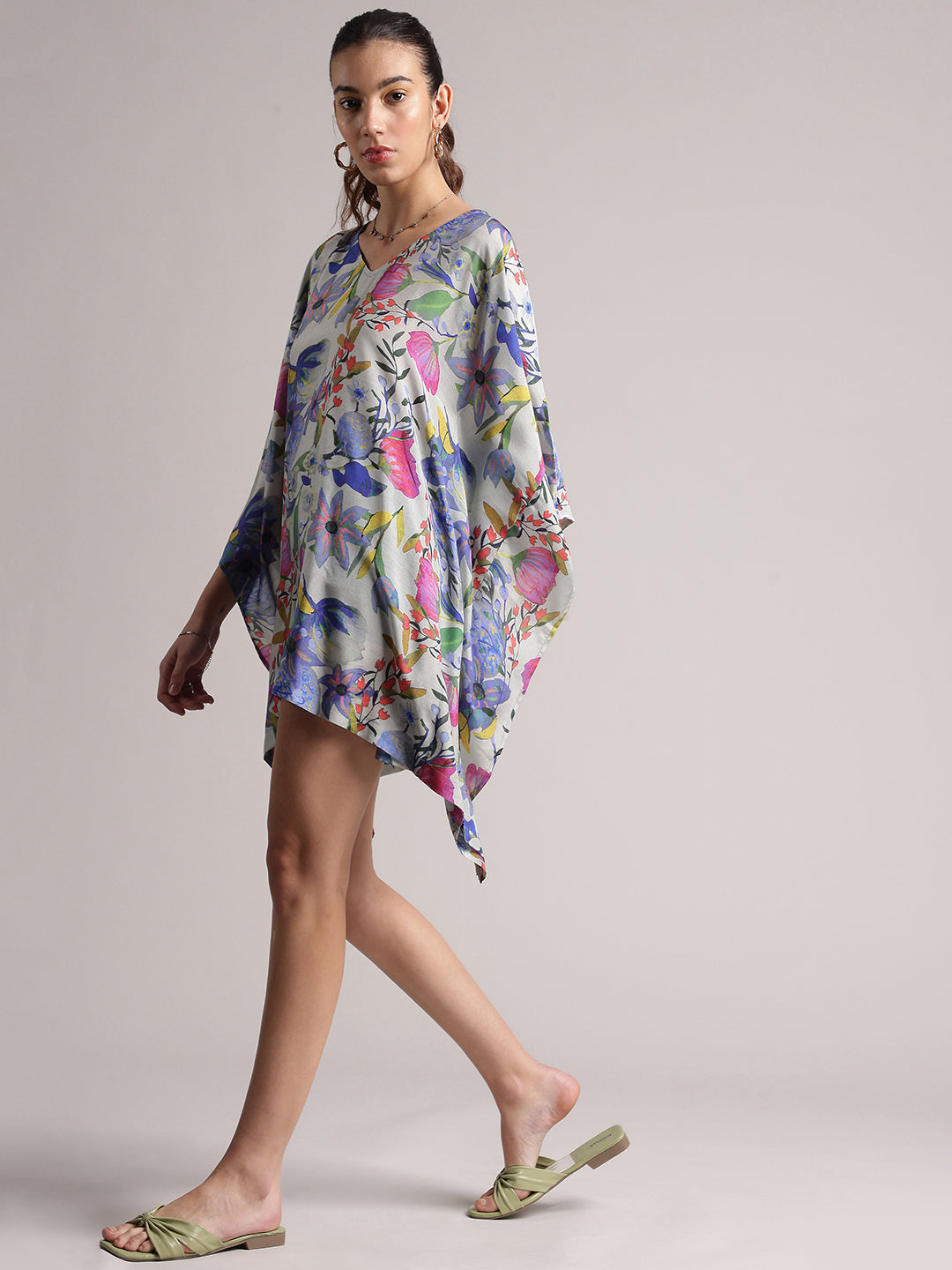 Zaccai Women's White Muslin Tropical Dress