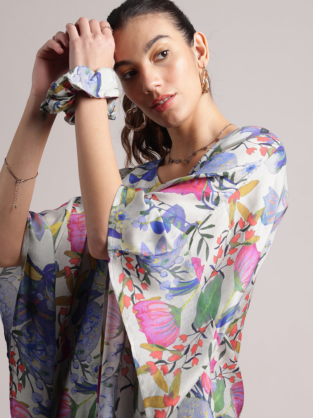 Zaccai Women's White Muslin Tropical Dress