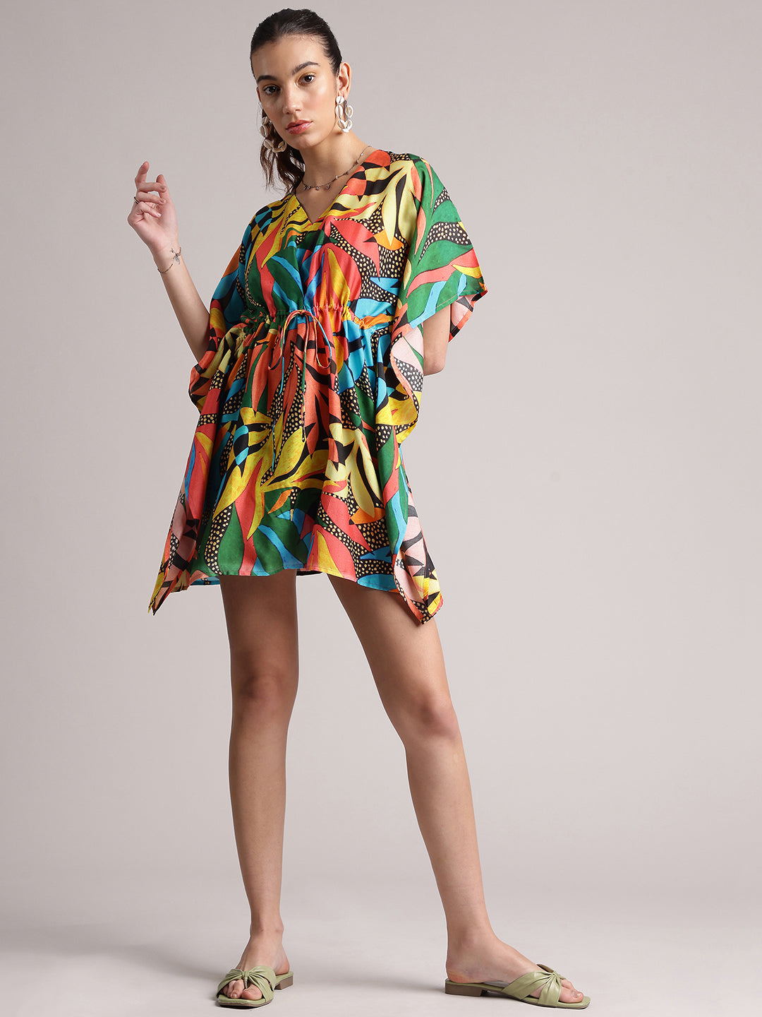Zaccai Women's Black Muslin Tropical Dress
