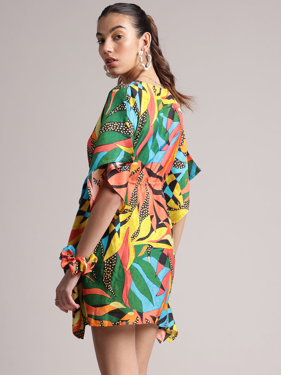 Zaccai Women's Black Muslin Tropical Dress