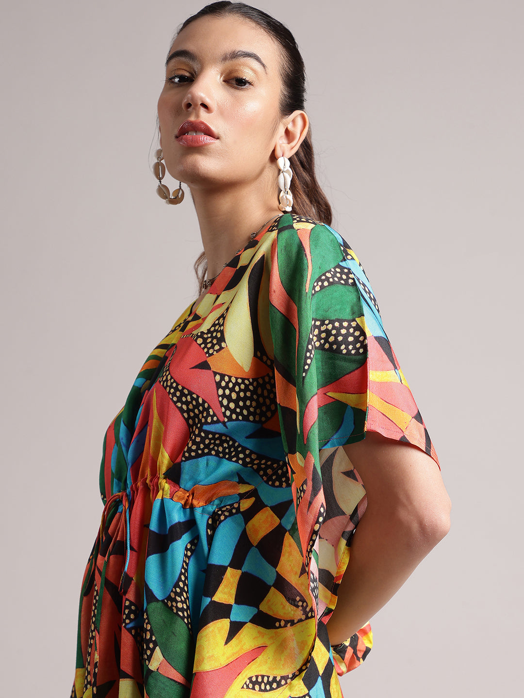Zaccai Women's Black Muslin Tropical Dress