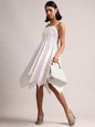 Zaccai Women's White Cambric Schiffli Dress