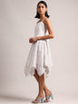 Zaccai Women's White Cambric Schiffli Dress