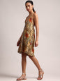 Zaccai Women's Multi Cotton Linen Floral Dress