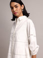 Zaccai Women's White Cambric Schiffli Dress