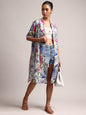 Zaccai Women's Multicolor Muslin Tropical Shrug