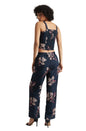 Zaccai Women's Navy Organza Floral Co-ord Set