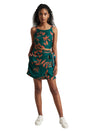 Zaccai Women's Teal Green Organza Abstract Co-ord Set