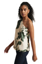 Zaccai Women's Cream Organza Floral Top