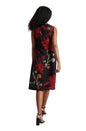 Zaccai Women's Black Organza Floral Dress