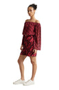 Zaccai Women's Pink Georgette Geometric Co-ord Set