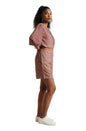 Zaccai Women's Brown Georgette Geometric Co-ord Set