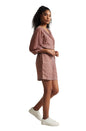 Zaccai Women's Brown Georgette Geometric Co-ord Set