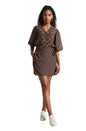 Zaccai Women's Black Georgette Geometric Co-ord Set