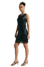 Zaccai Women's Black Poly Elastane Sequined Dress