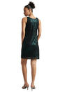 Zaccai Women's Black Poly Elastane Sequined Dress