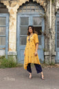 Zibaa Muslin Golden Beige Chikankari Co-ord Set