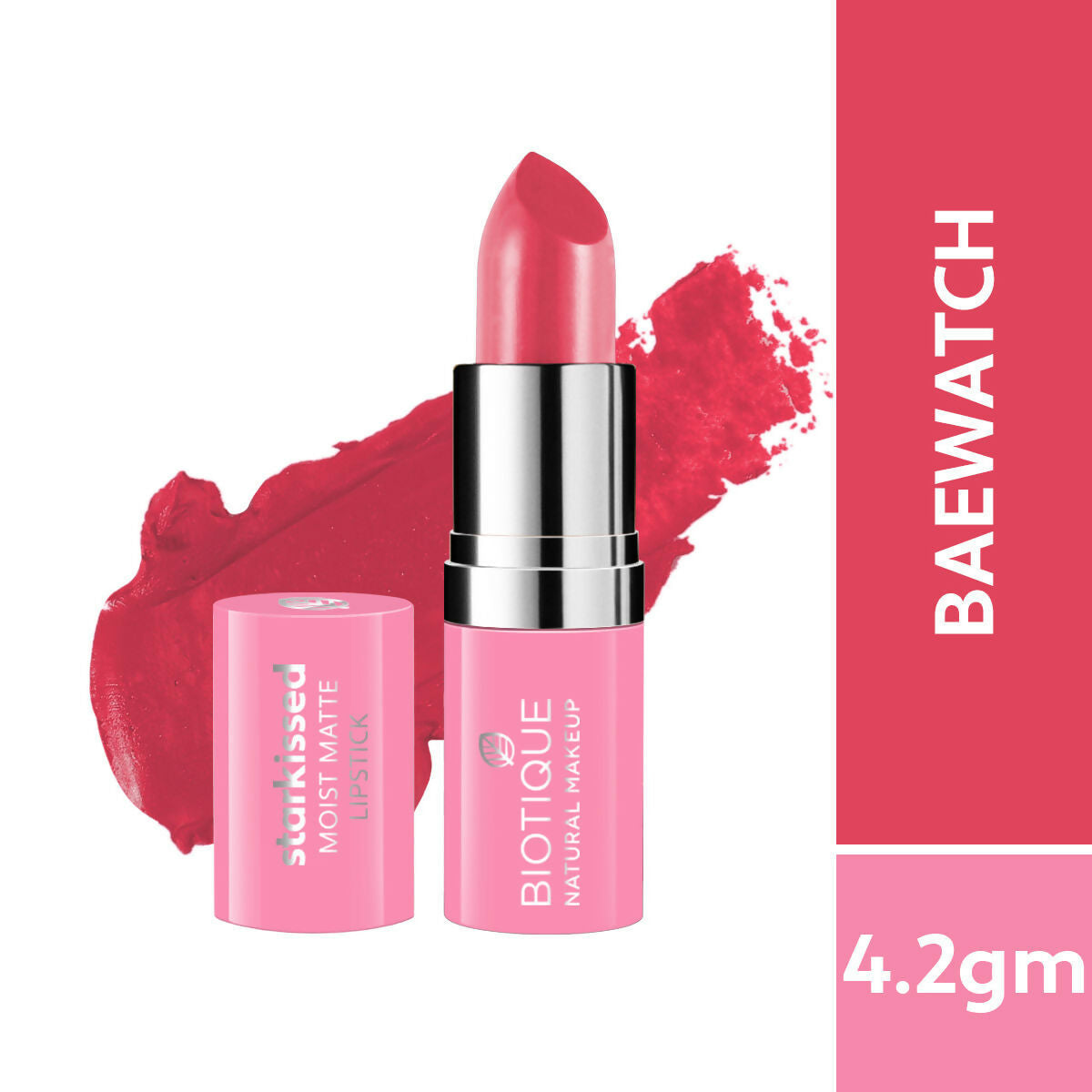 Biotique Starkissed Moist Matte Lipstick - Baewatch