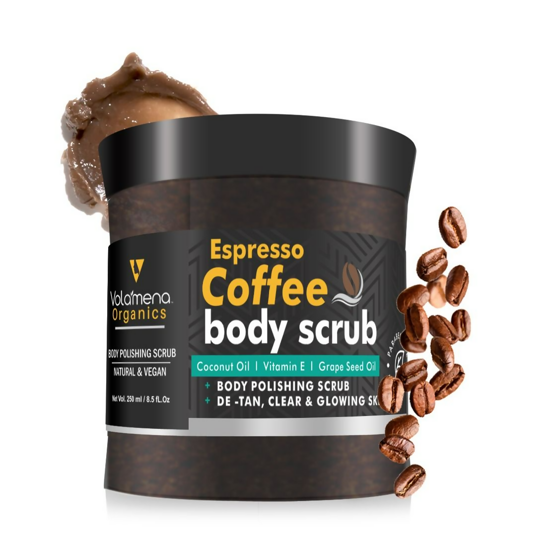 Volamena Arabica Espresso Coffee Body Polishing Scrub