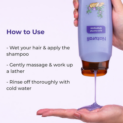 Naturali Anti-Hairfall Shampoo with Rosemary Oil & Ginseng Extract