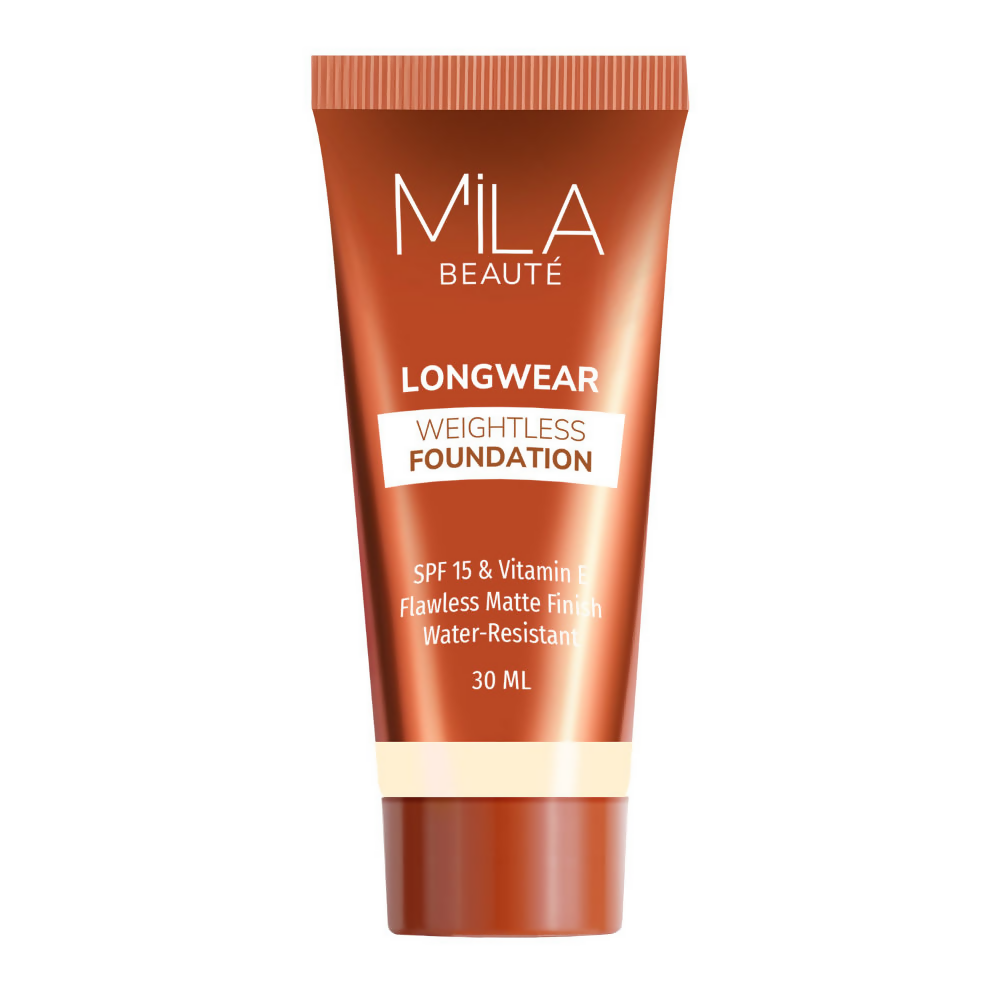 Mila Beaute Longwear Weightless Matte Finish Foundation with SPF 15 - Classic Ivory