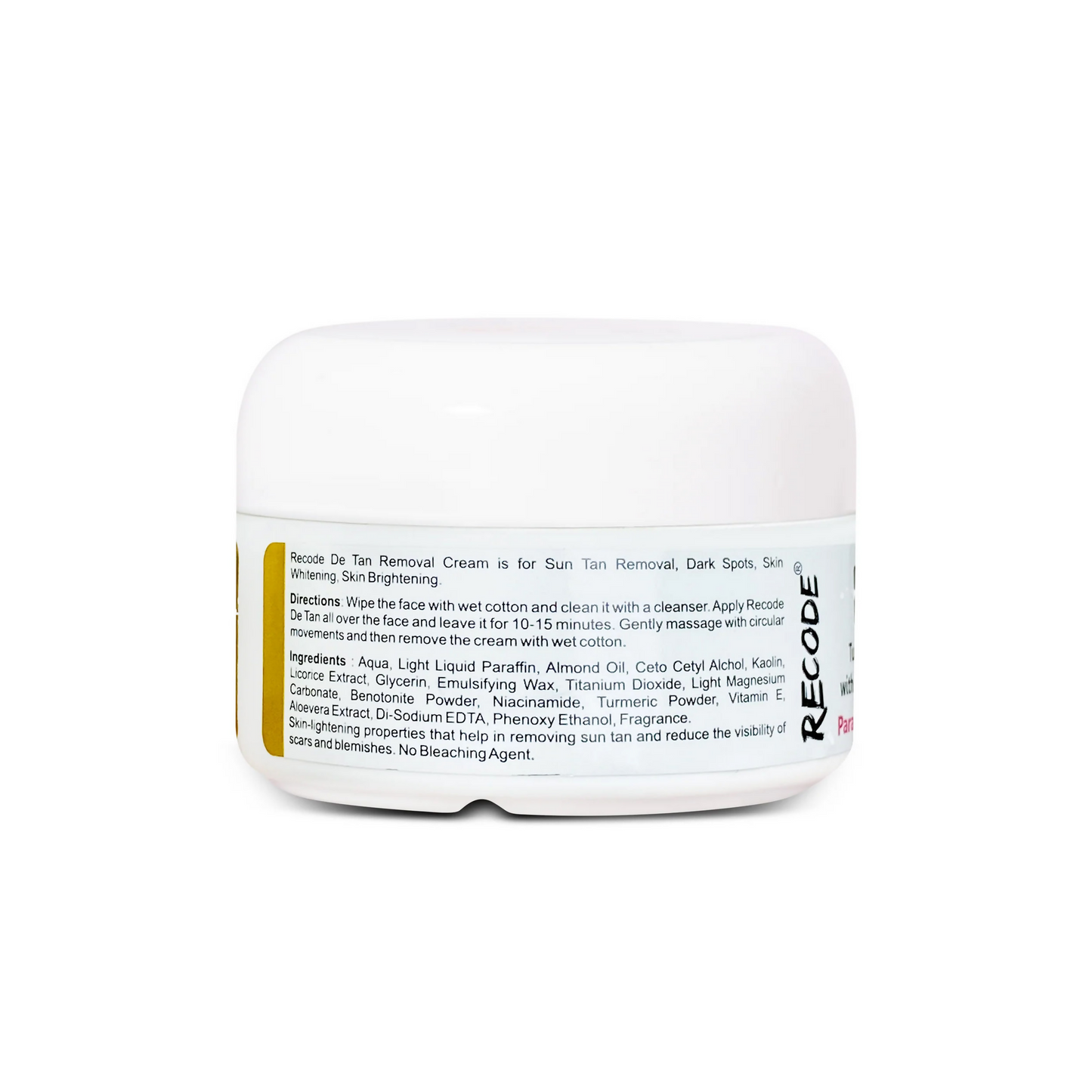 Recode De Tan Removal Cream