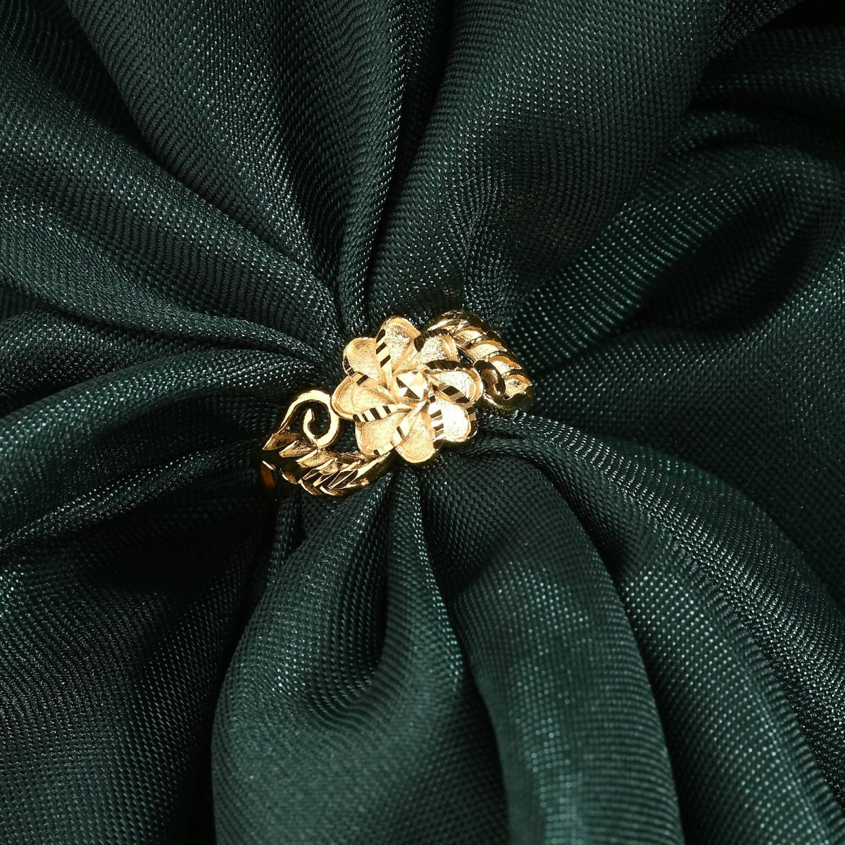 AanyaCentric Gold-Polished Mangalsutra & Ring Set