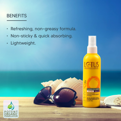 Lotus Professional Phyto Rx Anti - Tan Sunscreen Sunblock Mist SPF 50