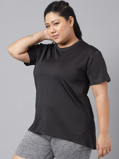 MKH Plus Size Drop-Shoulder Sleeves Dri-FIT Relaxed Fit Training T-shirt