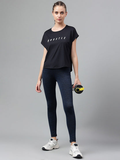 MKH Typography Printed Extended Sleeves Dri-FIT Relaxed Fit T-shirt