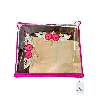 Kuber Industries Single Packing Saree Cover 24 pcs Set (Pink)