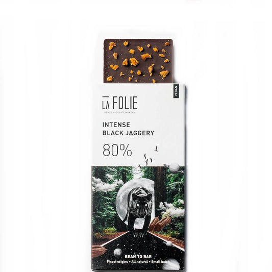 La Folie Intense Black Jaggery Chocolate