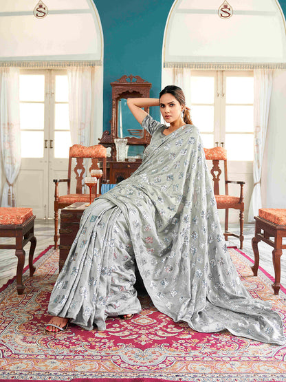 Tikhi Imli Embellished Sequinned Heavy Work Saree