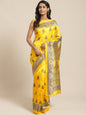 Saree Mall Yellow & Beige Printed Saree