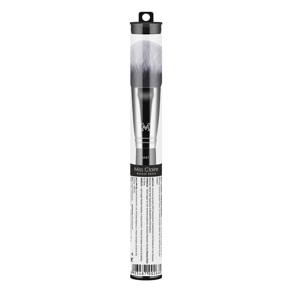 Miss Claire M41 - Large Powder Brush - Chrome